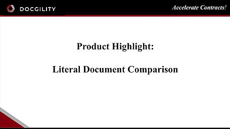 Highlight 6 - Literal Document Comparison